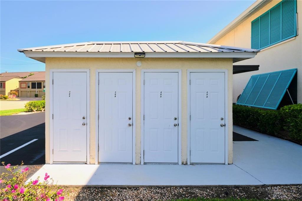 Exterior storage closet!