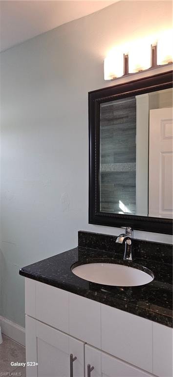 Bathroom featuring vanity