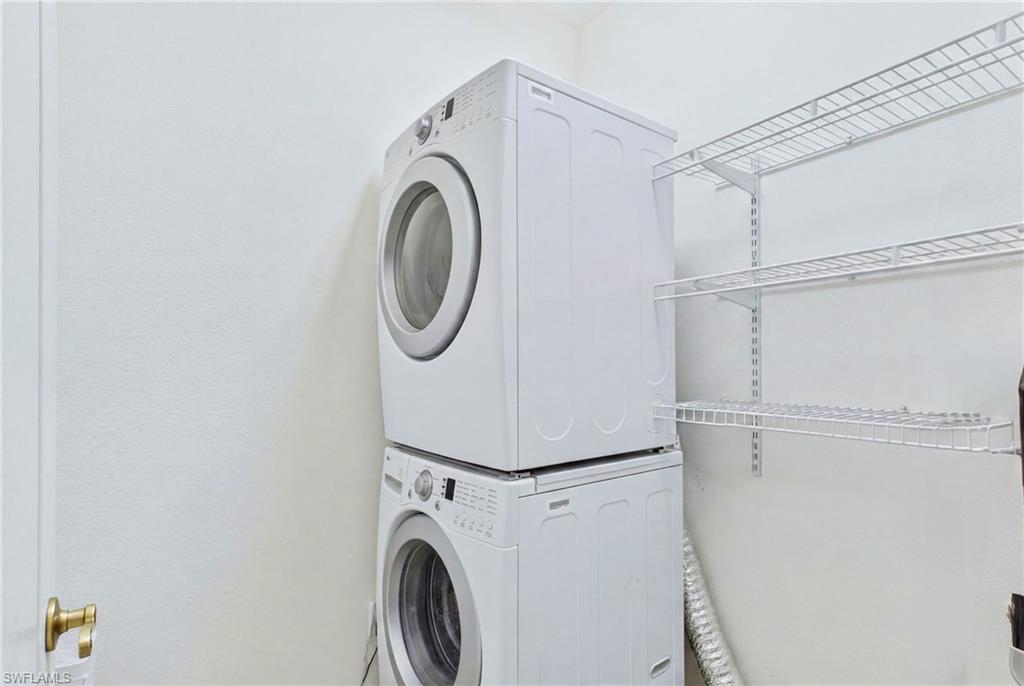 Separate laundry area provides additional storage opportunities.