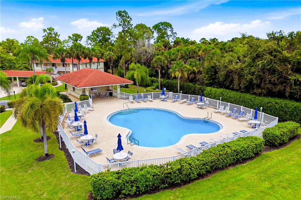 Resort-style community pool offers the perfect place to cool off under the Florida sun.
