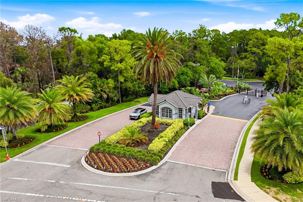 An elevated view captures the charm and peaceful atmosphere of Sapphire Lakes.