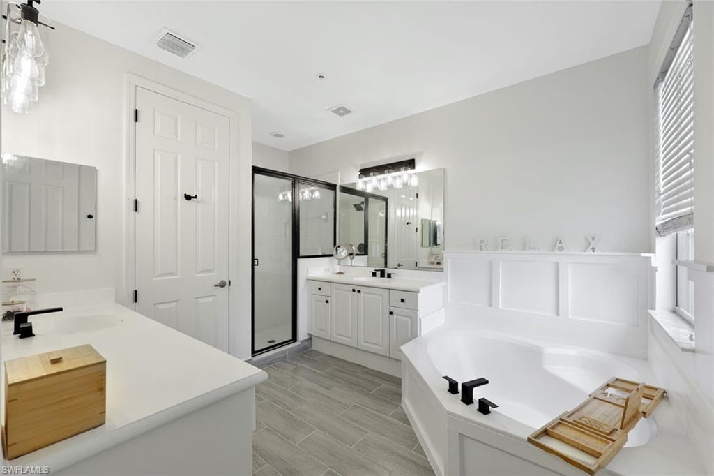White and Bright Master Bath