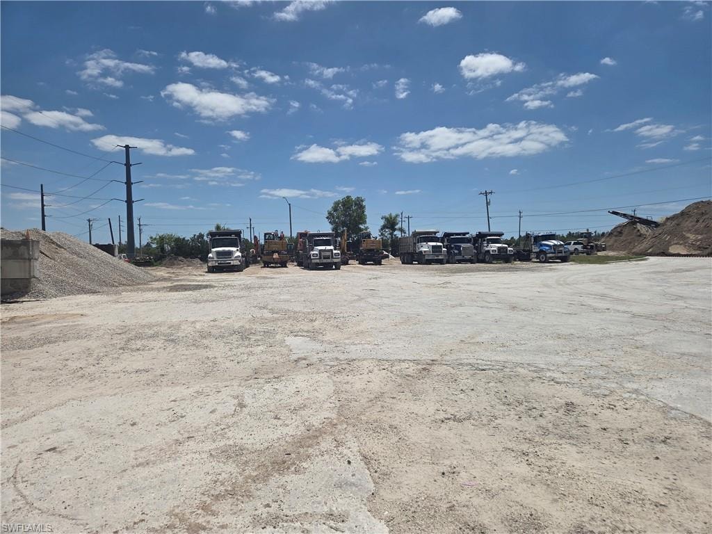 OPEN YARD MAINLY PAVED WITH CONCRETE