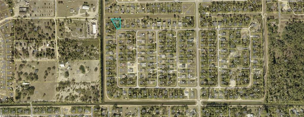 Map / location with property parcel outlined