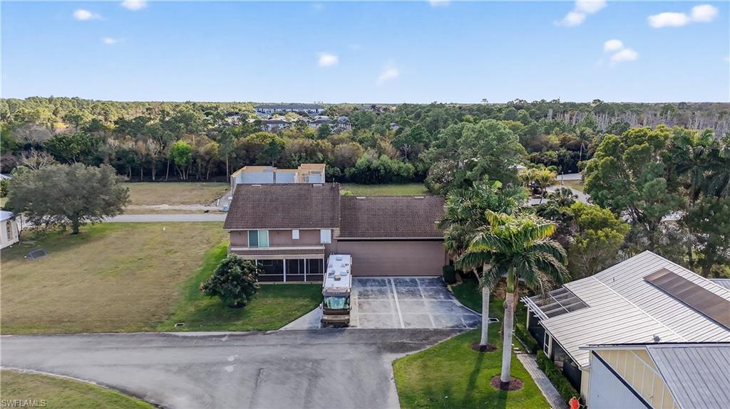 View from above of property
