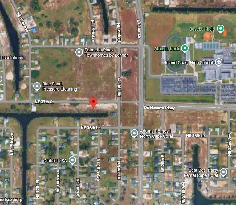 Satellite Map. Illustrating the property's geographic location and surrounding infrastructure