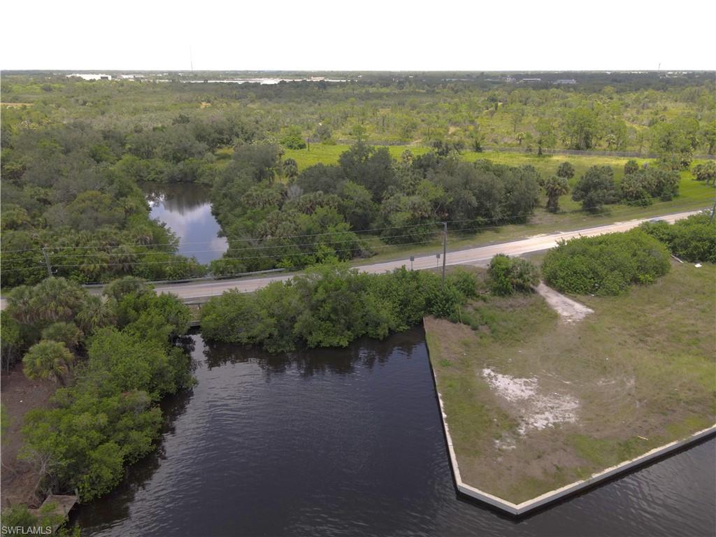 Seawall wraps around the property