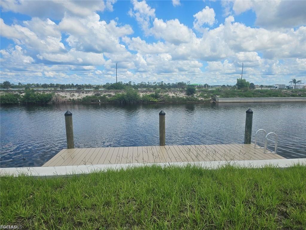 Seawall and Dock already in and waiting for a  boat