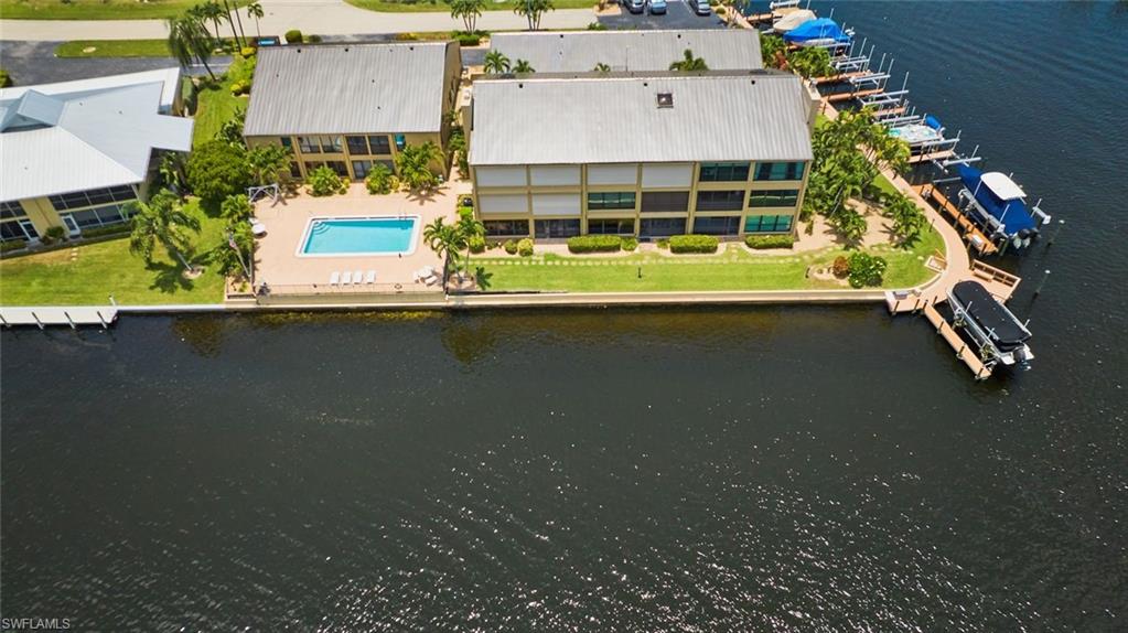 Another Aerial View of the pool.  Dolphin and Manatee are never far away!