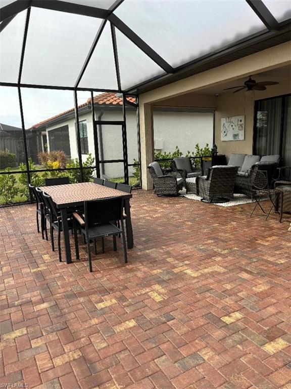 Extended large lanai area