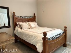 Guest queen bed, tv and large closet