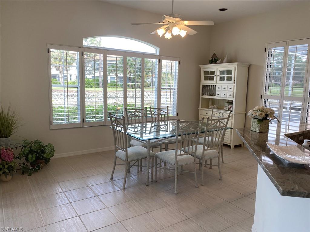 Dining room featuring  a healthy amount of sunlight