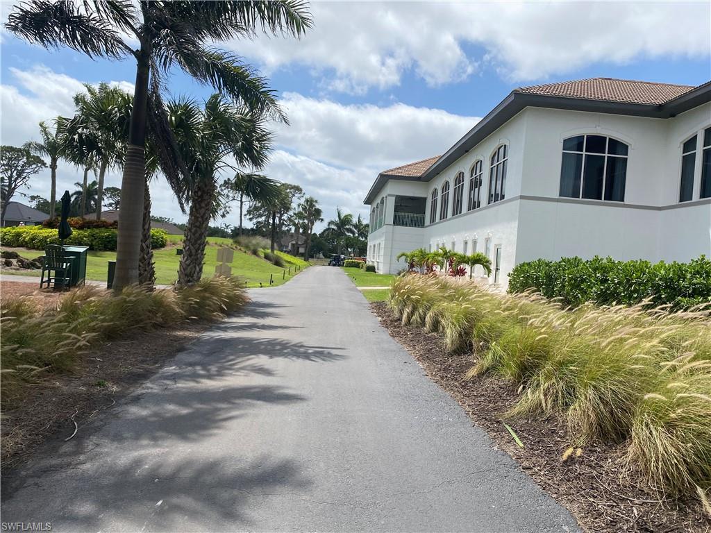 View of side  clubhouse and driveway