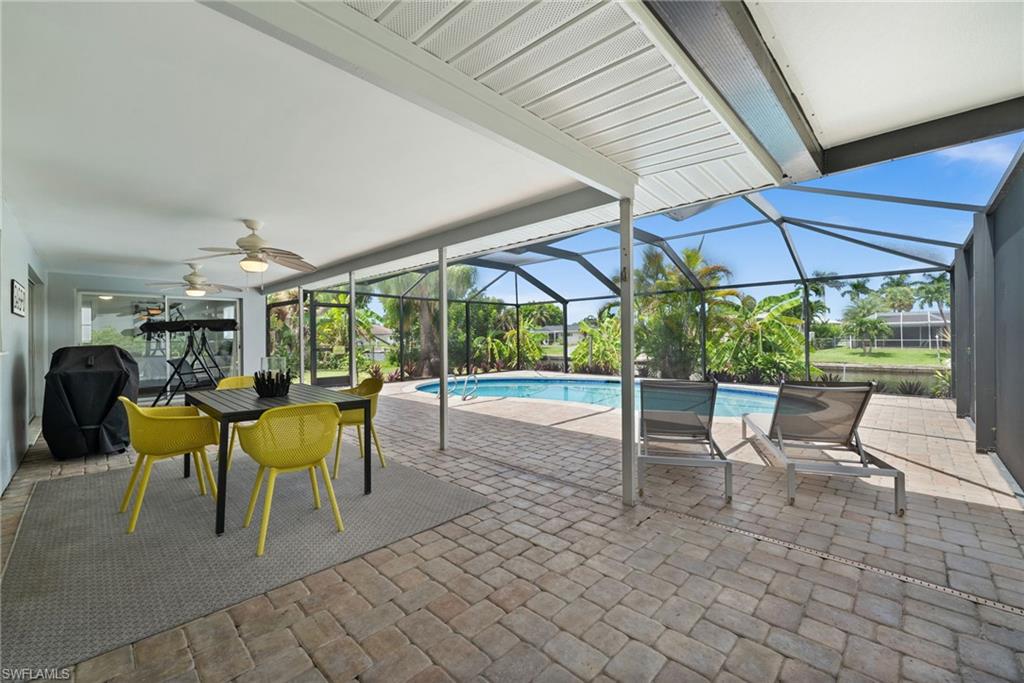 Covered Lanai with pavers