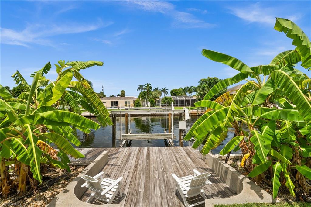 Dock and sitting area