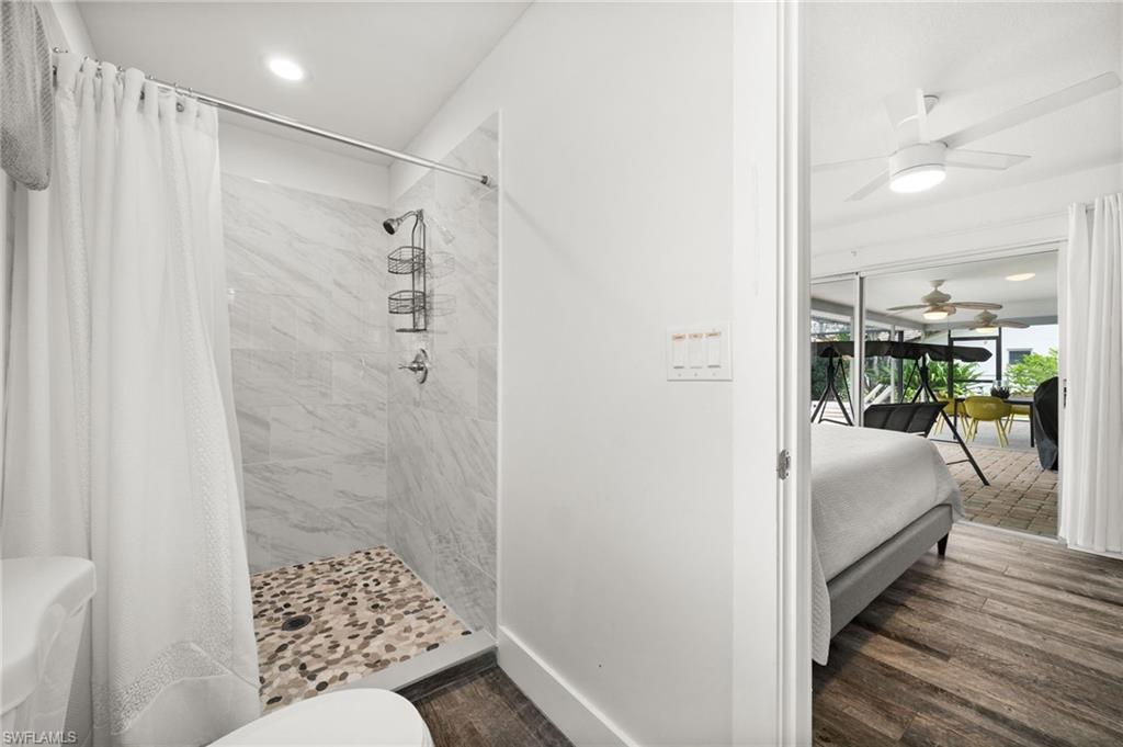Master Bath with Modern Tile Shower