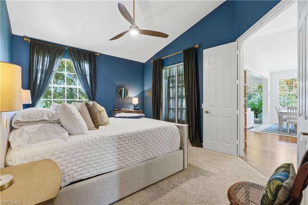 The primary ensuite is located on the southwest side of the home.