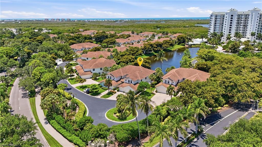 Aerial view of the home's location within Bay Pointe.