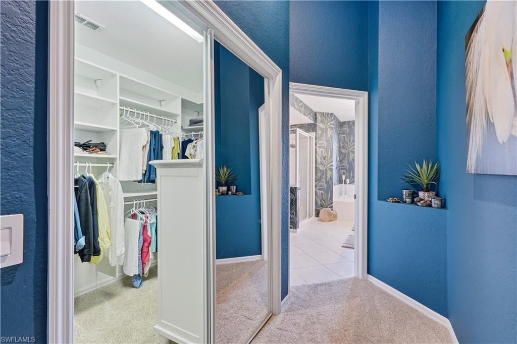 Ample closet space.