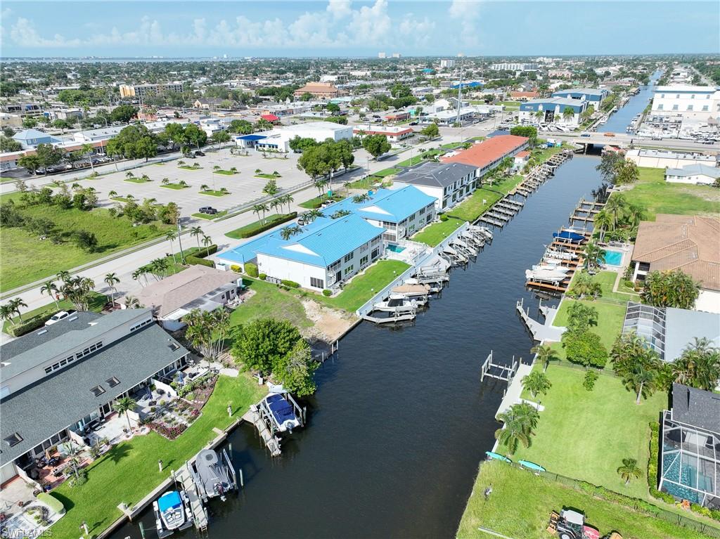 Waterfront property with private boat docks