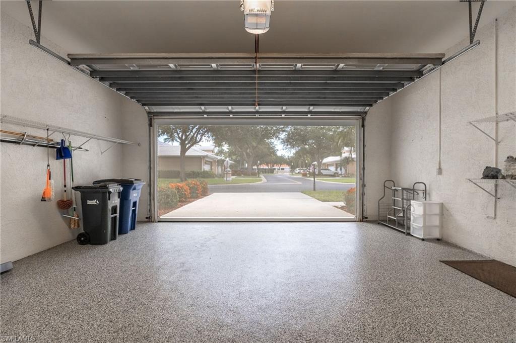2 car Plus size in Width, Depth and Height. You are seeing the garage with the front kevlar hurricane screen down. You can see out but "they" can't see in!