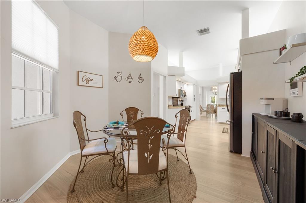 Eat-in Kitchen with large window for natural lighting.