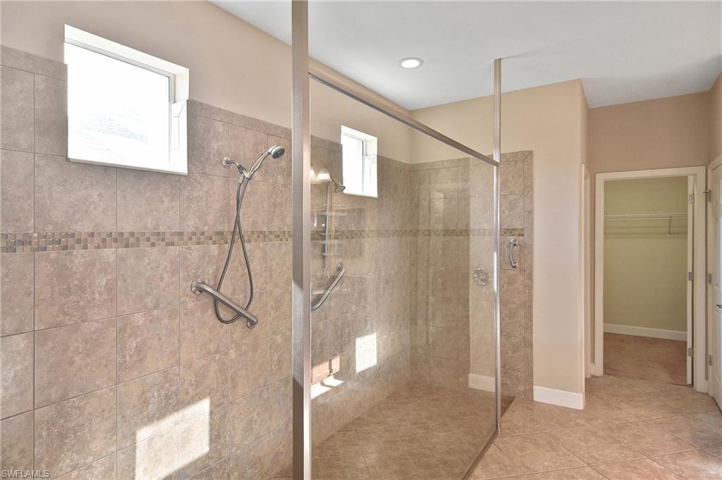 Primary Shower with Bench Seat