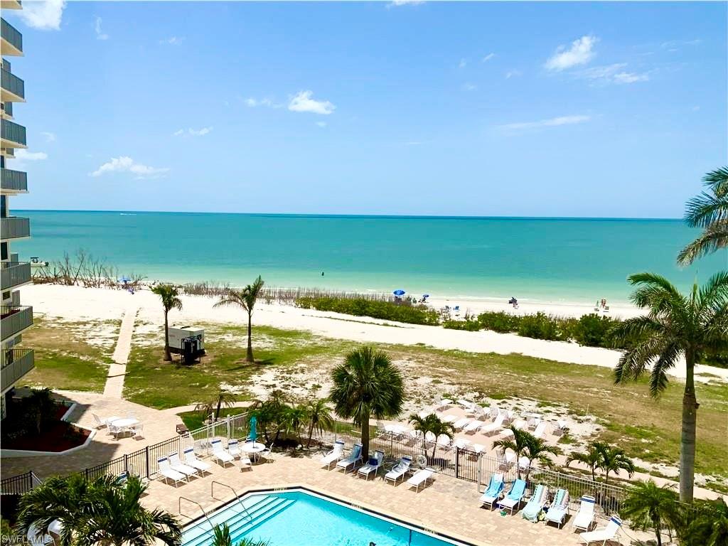 Resort style pool and beach