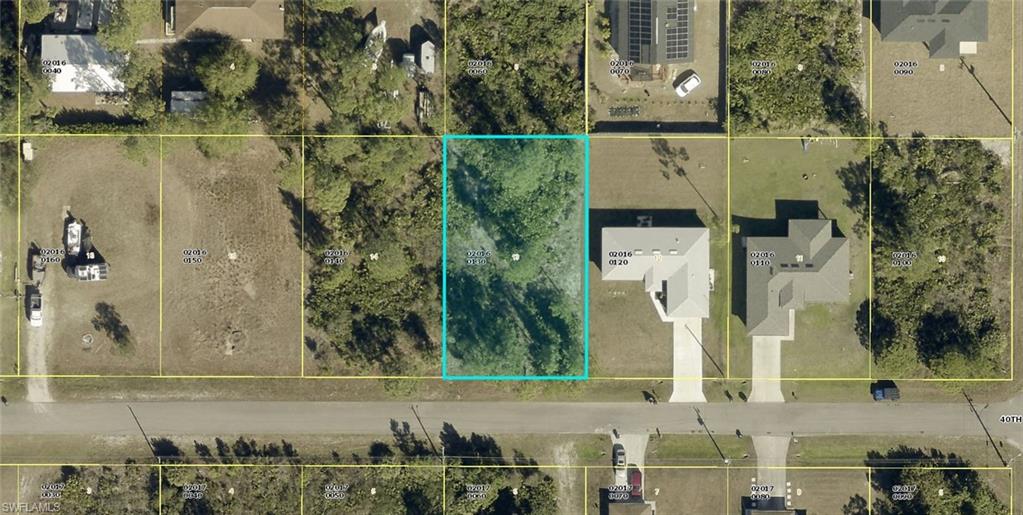 Aerial Property Map. Displaying the property boundaries and surrounding parcels