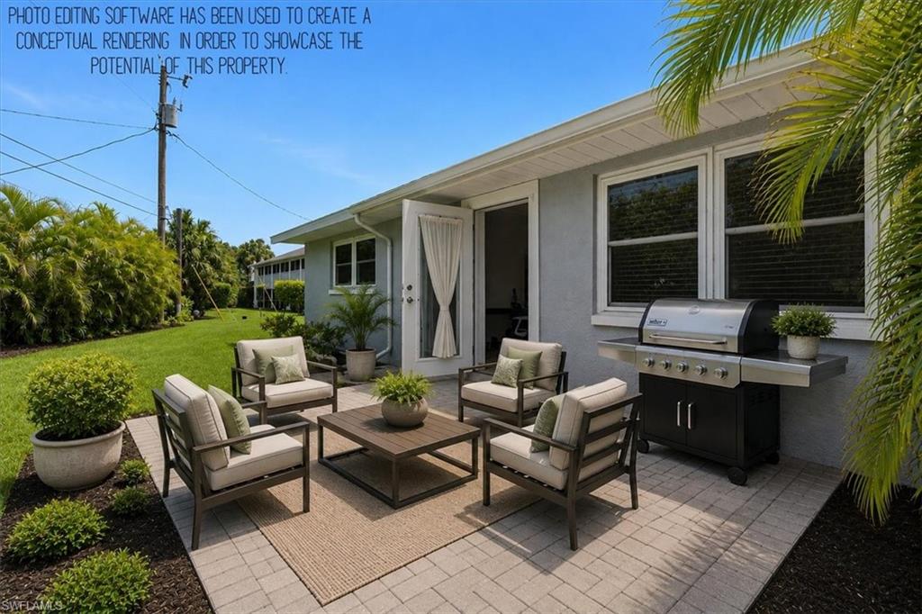 Patio Virtually staged- imagine the possibilities