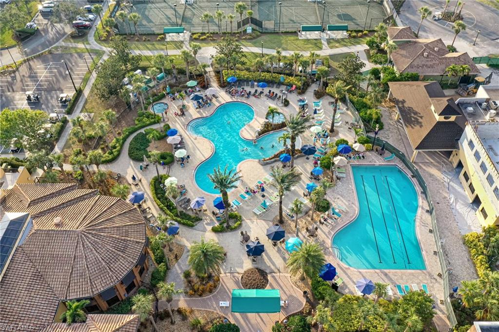 2 outdoor pools and one indoor pool!