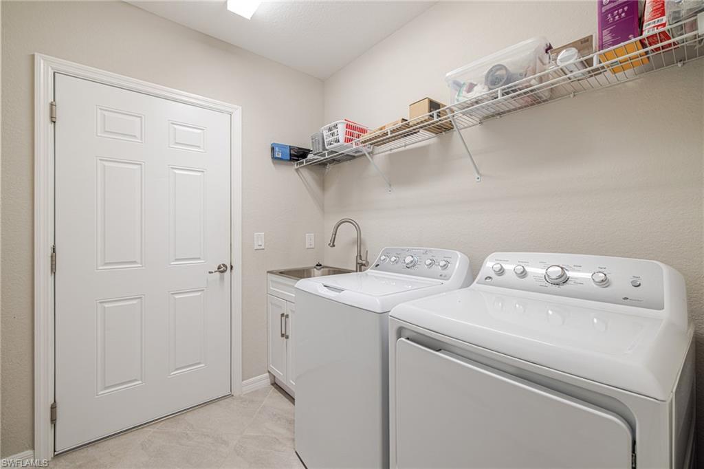 Washer and Dryer with utility sink