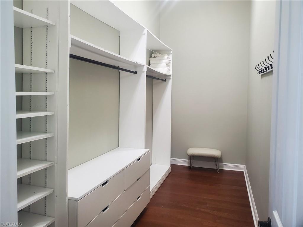 Walk in closet in Master Suite