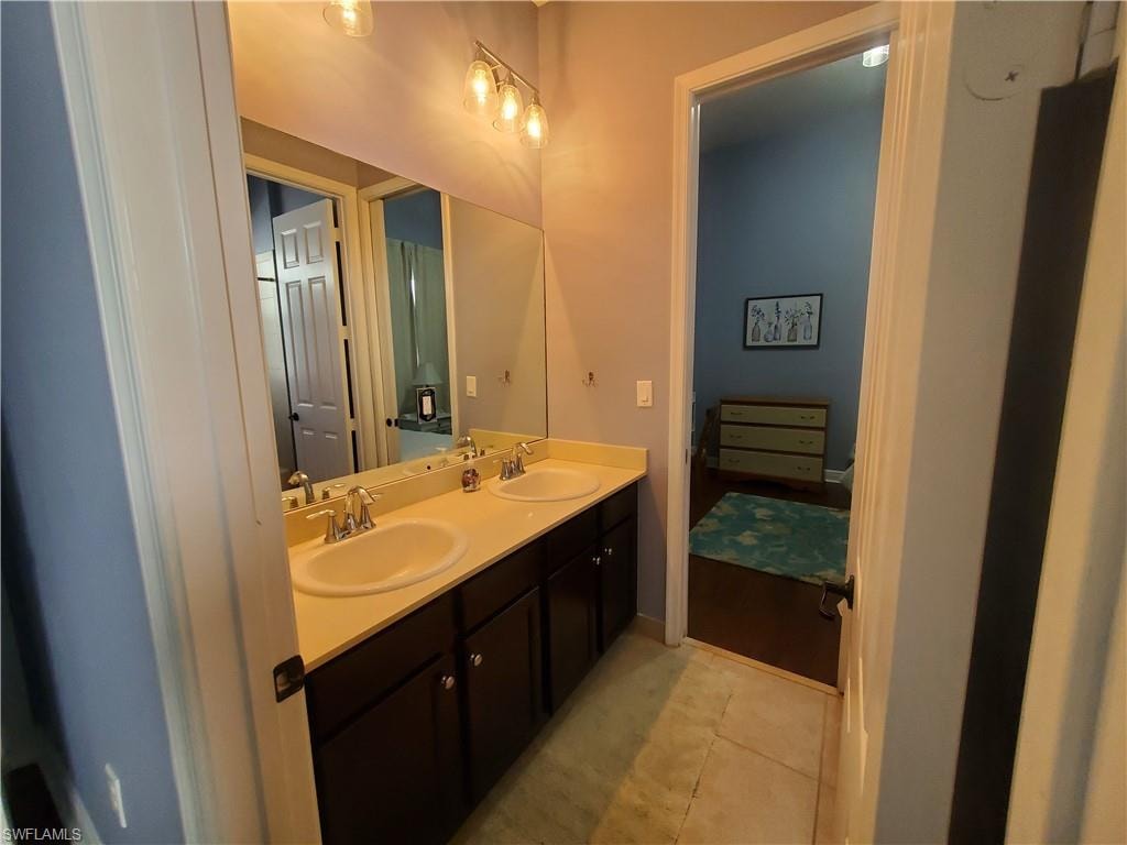 Bathroom with dual sinks