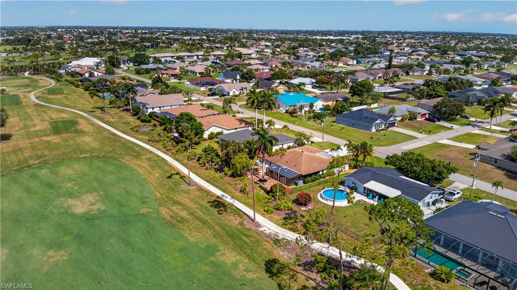 Residential neighborhood featuring golf course frontage
