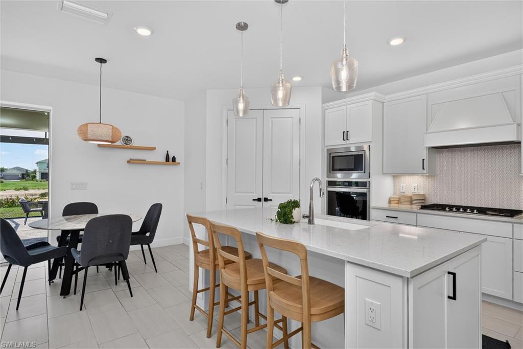 Ample seating for all those gatherings