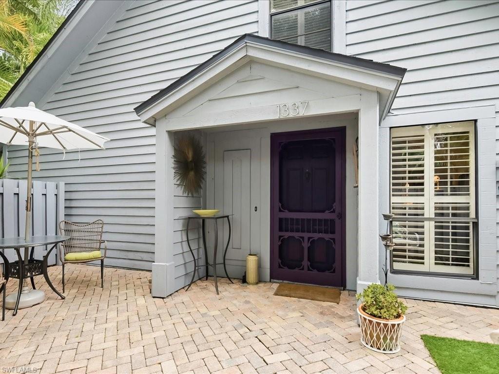 Private front patio