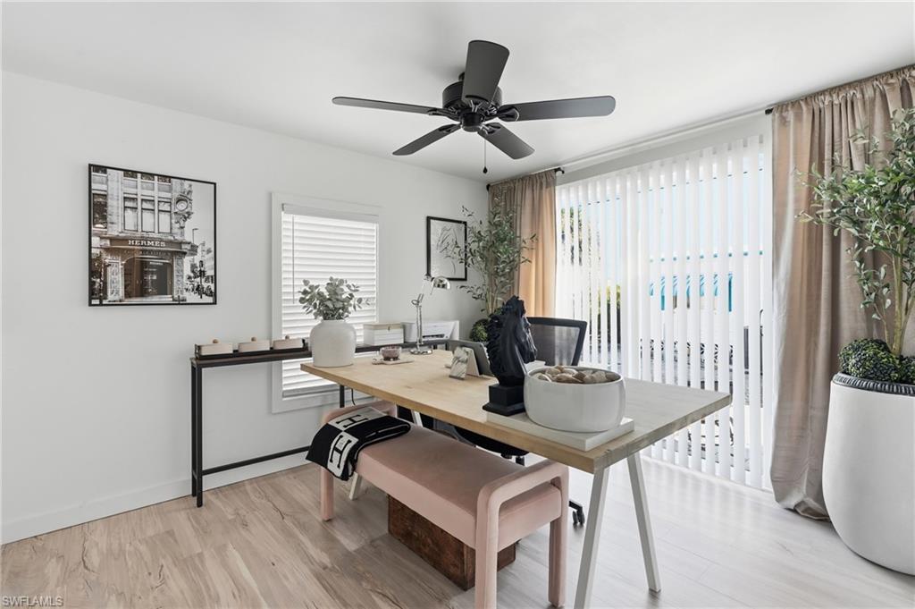 Bedroom used as an office