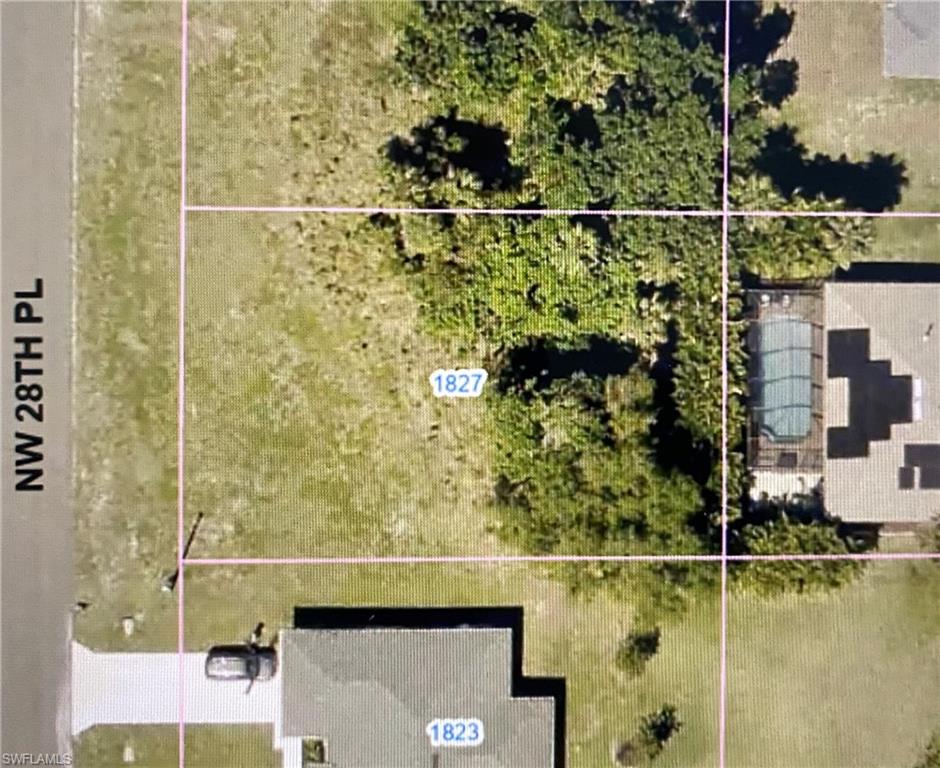 Aerial Property Map. Illustrating property boundaries and geographic features of the area