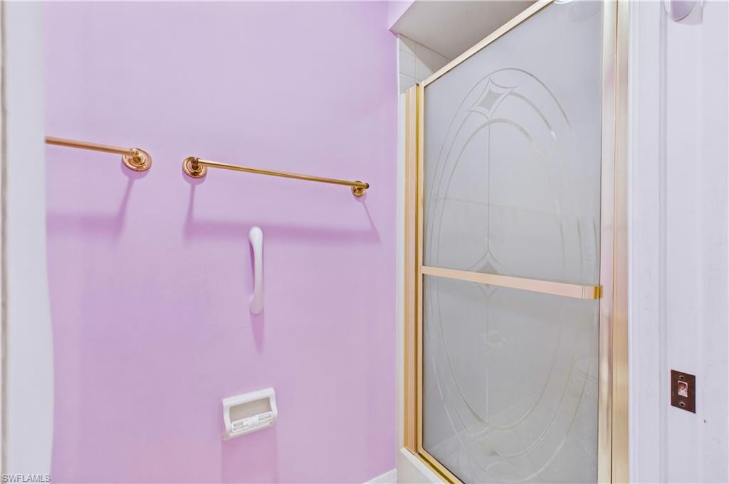 Separate shower and toilet area add comfort and privacy