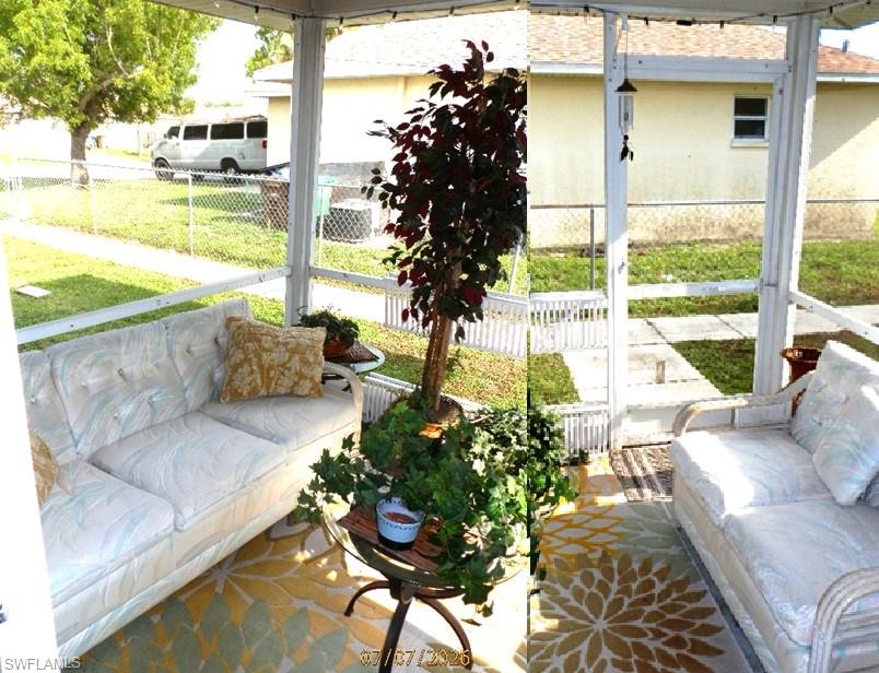 Screened Patio with actual Tenant