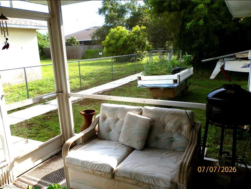 Screened Patio SW View