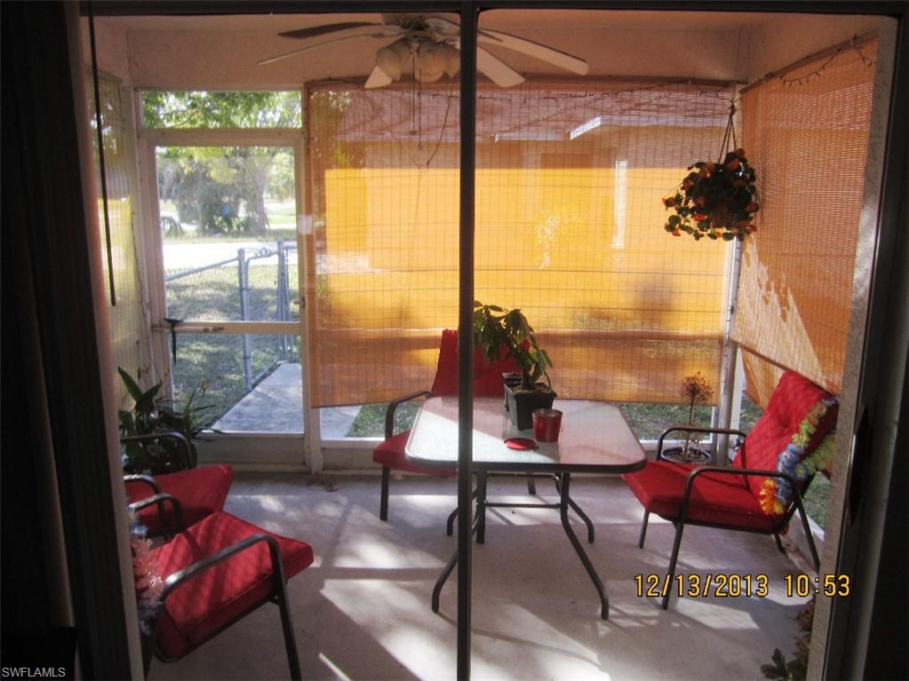 Screened Patio with former tenant