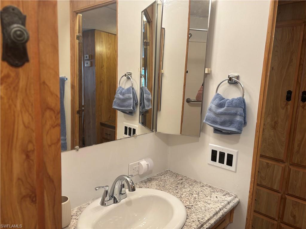 Bathroom featuring vanity