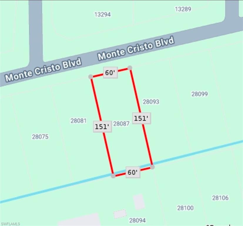 Plat Map. Illustrating the property boundaries and dimensions with corresponding parcel identification numbers