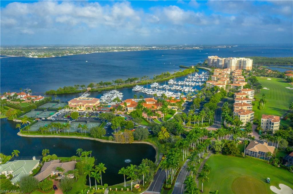 Aerial view of some of the fabulous amenities that Gulf Harbour has to offer as well as the 186 slip marina.
