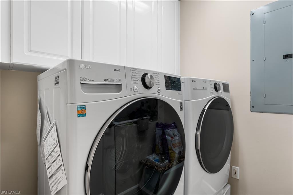 Newer LG washer & Dryer with stands.