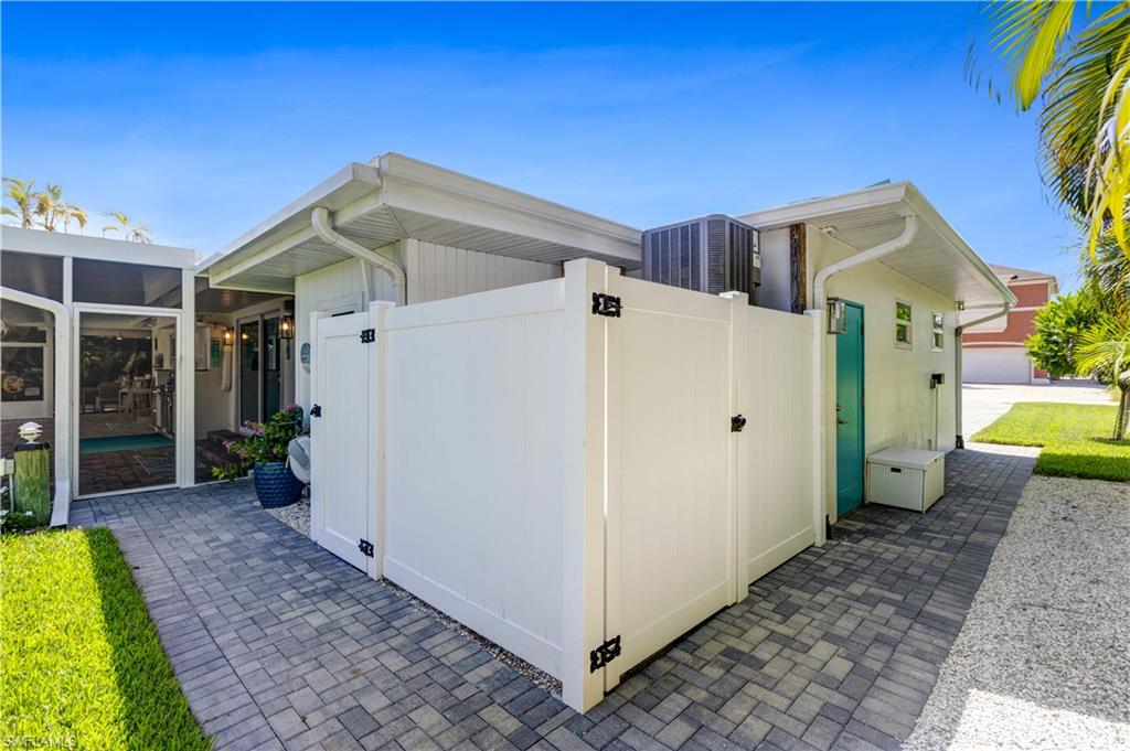 New Pool Equipment and Receptacle Storage