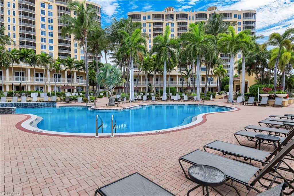 Enjoy resort-style amenities including the expansive community pool