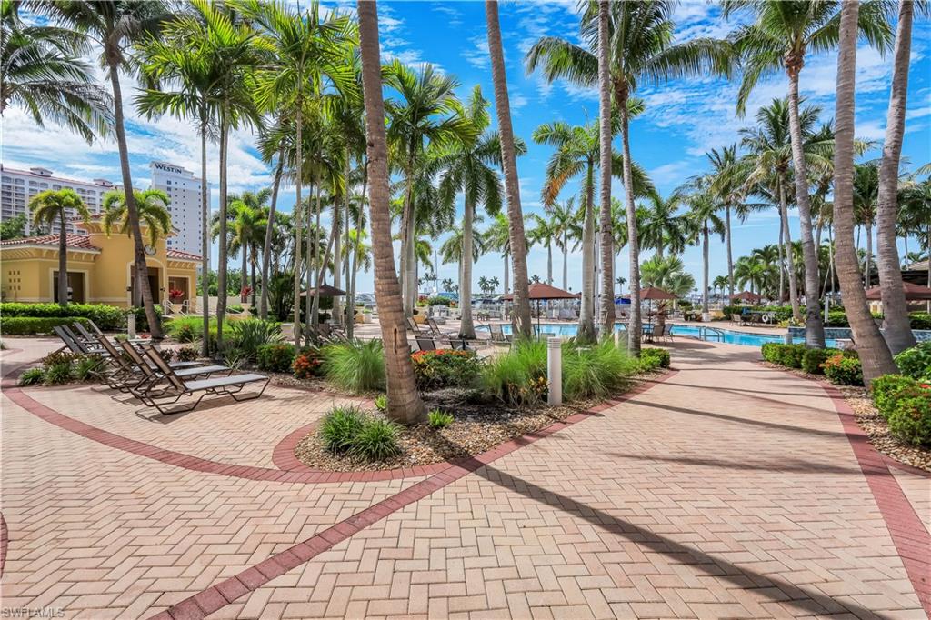Enjoy resort-style amenities including the expansive community pool